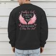 Daddy Girl I Used To Be His Angel Now He Is Mine Men's Sweatshirt Back Print