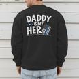 Daddy Is My Hero Kids Police Thin Blue Line Law Enforcement Small Men's Sweatshirt Back Print