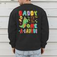 Daddy Of The One-A-Saurus 1St Birthday Boy Dinosaur Men's Sweatshirt Back Print