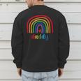 Daddy Rainbow For Women Men Family Matching Birthday Men's Sweatshirt Back Print Daddy Rainbow For Women Men Family Matching Birthday Men's Sweatshirt Back Print