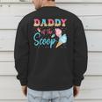 Daddy Of The Scoop Ice Cream Gender Reveal Baby Shower Men's Sweatshirt Back Print
