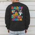Daddy Of The Shark Birthday Dad Matching Family Men's Sweatshirt Back Print