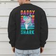 Daddy Shark Retro Vintage Dad Men's Sweatshirt Back Print Daddy Shark Retro Vintage Dad Men's Sweatshirt Back Print