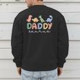 DaddysaurusRex Dinosaur Dad Daddy Saurus Family Men's Sweatshirt Back Print