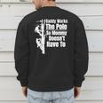 Dads Electrical Lineman Gear Husband & Lineman Wife Men's Sweatshirt Back Print