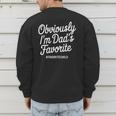 Dads Favorite Son Daughter I'm Dad's Favorite Men's Sweatshirt Back Print Dads Favorite Son Daughter I'm Dad's Favorite Men's Sweatshirt Back Print