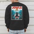 Dalmatian Jowls Cute Paws Spot Dog Mom Top Dog Dad Men's Sweatshirt Back Print