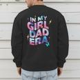 In My Daughter Era Dad Life Soft Pastel Pride Theme Men's Sweatshirt Back Print