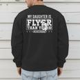 My Daughter Is Flyer Than Yours Cheer Dad Father's Day Men's Sweatshirt Back Print