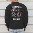 Dirt Bike Family Father Son Motocross Off-Road MX Dad Boys Men's Sweatshirt Back Print