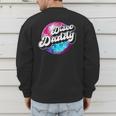 Disco Daddy 60's 70s Disco Dad Men's Sweatshirt Back Print