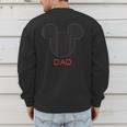 Disney Mickey Mouse Dad Family Small Men's Sweatshirt Back Print