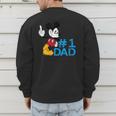 Disney Mickey Mouse Father's Day 1 Dad Men's Sweatshirt Back Print