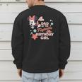 Disney Minnie Mouse Mermaid Dad Of The Birthday Girl Men's Sweatshirt Back Print