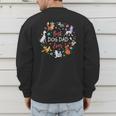 Disney Pet Parent Father’s Day Disney Dogs Best Dog Dad Ever Men's Sweatshirt Back Print