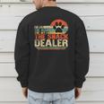 Dog Fathers Day Fur Dad The Man The Myth The Snack Dealer Men's Sweatshirt Back Print