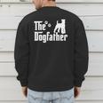 The Dogfather Tee Fathers Day Dad Dog Lover Schnauzer For Men Women Girls Kids Men's Sweatshirt Back Print