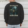 Don't Worry Kitten Daddy's Here Men's Sweatshirt Back Print