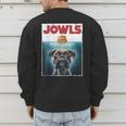 Drooling Boxer Jowls Fawn Dog Mom Dog Dad Burger Men's Sweatshirt Back Print