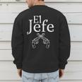 El Jefe Shirt The Boss Mexican Guns Dad For Men Men's Sweatshirt Back Print