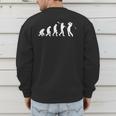 Evolution Of Golfer Dad Grandpa Golfing Lover Golf Player Men's Sweatshirt Back Print