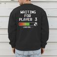 Expectant Dad To Be Gamer Pregnancy Announcement Player 3 Men's Sweatshirt Back Print