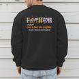 Fa-Thor Like Dad Just Way Mightier Hero Fathers Day Men's Sweatshirt Back Print