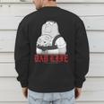 Family Guy Peter Stewie Dad Life Distressed Big Chest Logo Men's Sweatshirt Back Print