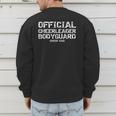 Father Of Girls Official Cheerleader Bodyguard Cheer Dad Men's Sweatshirt Back Print