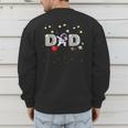 Father's Day Dad Astronaut Space Birthday Planets Daddy Men's Sweatshirt Back Print