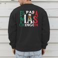 Fathers Day El Papa Mas Chingon Mexican Dad Spanish Men's Sweatshirt Back Print