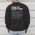 Father's Day For Office Dad Fixer Of Everything Men's Sweatshirt Back Print