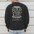 Fathers Day Proud Dad Of A United States Anchor Sailor Men's Sweatshirt Back Print