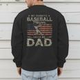 My Favorite Baseball Player Calls Me Dad Father's Day Men's Sweatshirt Back Print My Favorite Baseball Player Calls Me Dad Father's Day Men's Sweatshirt Back Print