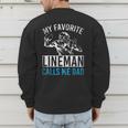 My Favorite Lineman Calls Me Dad American Football Lineman Men's Sweatshirt Back Print My Favorite Lineman Calls Me Dad American Football Lineman Men's Sweatshirt Back Print