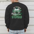 My Favorite Soccer Player Calls Me Stepdad Father's Day Men Men's Sweatshirt Back Print My Favorite Soccer Player Calls Me Stepdad Father's Day Men Men's Sweatshirt Back Print