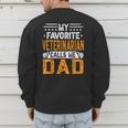 My Favorite Veterinarian Calls Me Dad Fathers Day Men's Sweatshirt Back Print
