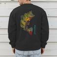 Fishing Shirts PEACOCK BASS Fishing Art Shirt For Dad Men's Sweatshirt Back Print