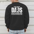Flag Football Girl Dad Proud Father Of Girl Playing Sports Men's Sweatshirt Back Print