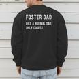 Foster Dad Definition Foster Parent Men's Sweatshirt Back Print