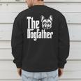 French Bulldog Dog Dad Dogfather Dogs Daddy Father Men's Sweatshirt Back Print