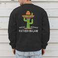 Fun Hilarious Dad-In-Law Humor Father-In-Law Men's Sweatshirt Back Print Fun Hilarious Dad-In-Law Humor Father-In-Law Men's Sweatshirt Back Print