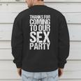 Gender Reveal Mum Dad Party Men's Sweatshirt Back Print
