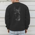 German Shepherd Dog Lover For Dog Mom Dad Men Women Men's Sweatshirt Back Print
