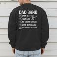Girl Father's Day Daddy & Dad Of Girls Outnumbered Men's Sweatshirt Back Print