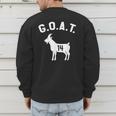 GOAT Number 14 Greatest Of All Time Dad Joke Men's Sweatshirt Back Print