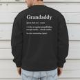 Grandaddy Grandpa Fathers Day Definition Men's Sweatshirt Back Print