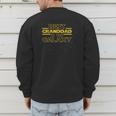 Grandpa Granddad Shirt Best Granddad In The Galaxy Men's Sweatshirt Back Print