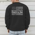Grateful Dad Father's Day Papa Daddy Best Dad Men's Sweatshirt Back Print
