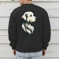 Great Pyrenees Pyr Minimalist Simple Dog Mom Dad Boys Girls Men's Sweatshirt Back Print